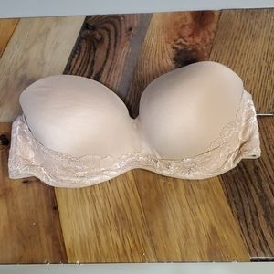 Victorias Secret strapless nude bra